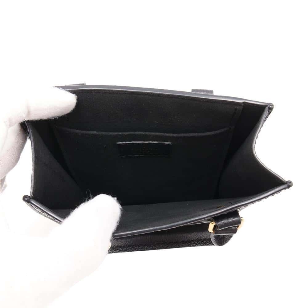 Louis Vuitton Monogram Empreinte Sac Plat Handbag Shoulder Bag Black - Picture 6 of 12